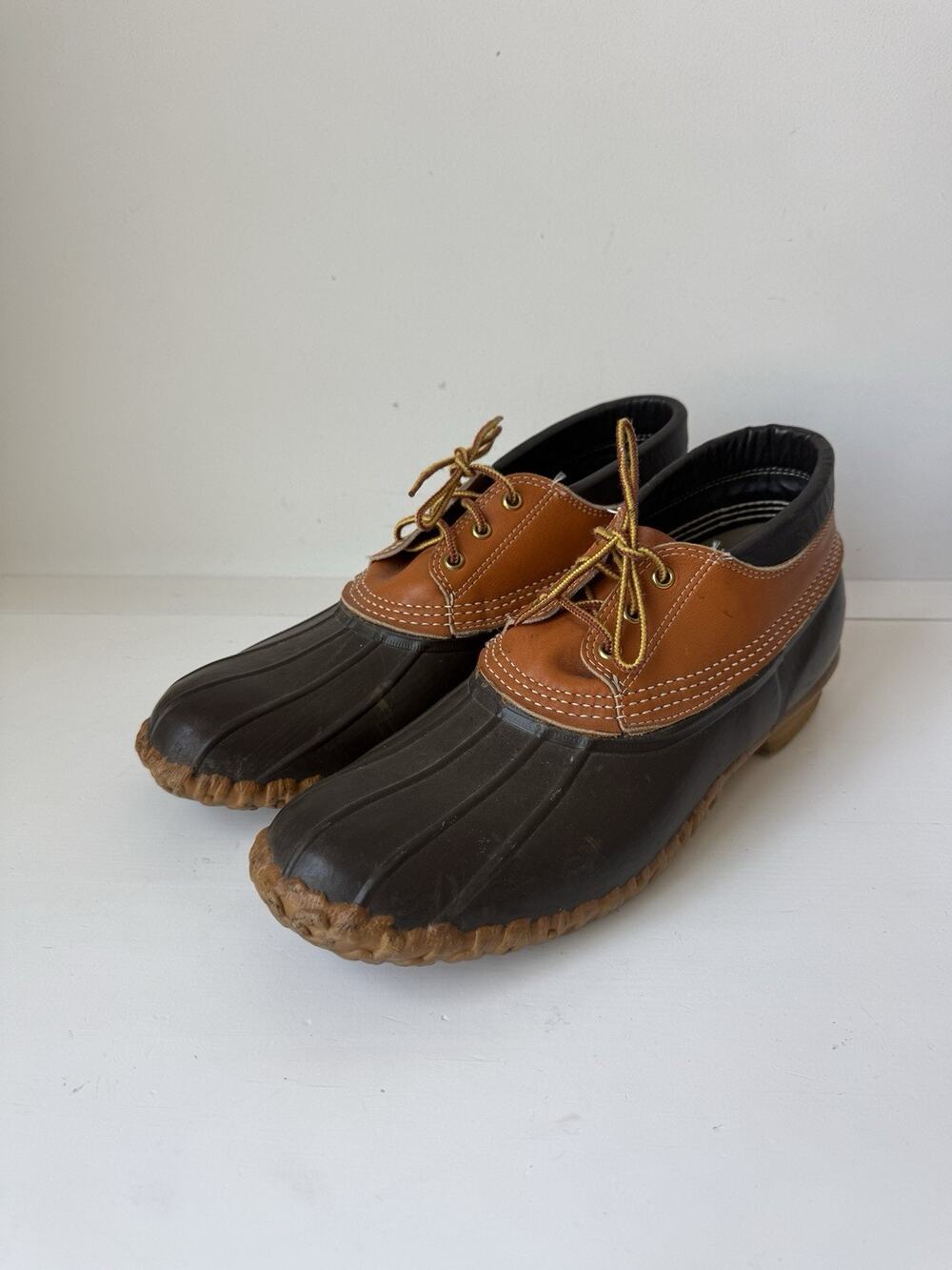 Men's Vintage L.L. Bean Maine Hunting Shoe Low Top Size 13 N USA Duck Boots